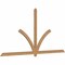 Ekena Millwork Redmond Timber Gable Bracket, Western Red Cedar, 108"W x 54"H x 1 1/2"D x 3 1/2"F, 12/12 Pitch GBW108X54X0204RED00SWR - alternate 4